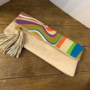 Arbonne Treasures of the Rainforest Tassel Clutch Purse